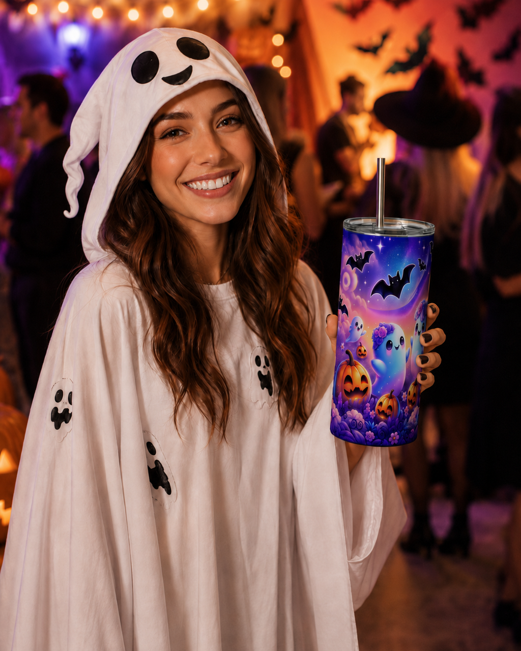 Cute Ghosts Halloween – 20 oz Tumbler