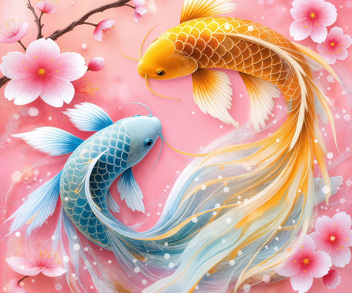 Koi Blossom Harmony – 20 oz Tumbler